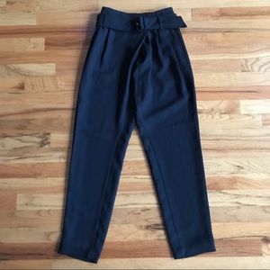 ARITZIA Wilfred Delacour Belted High Waist Trouser